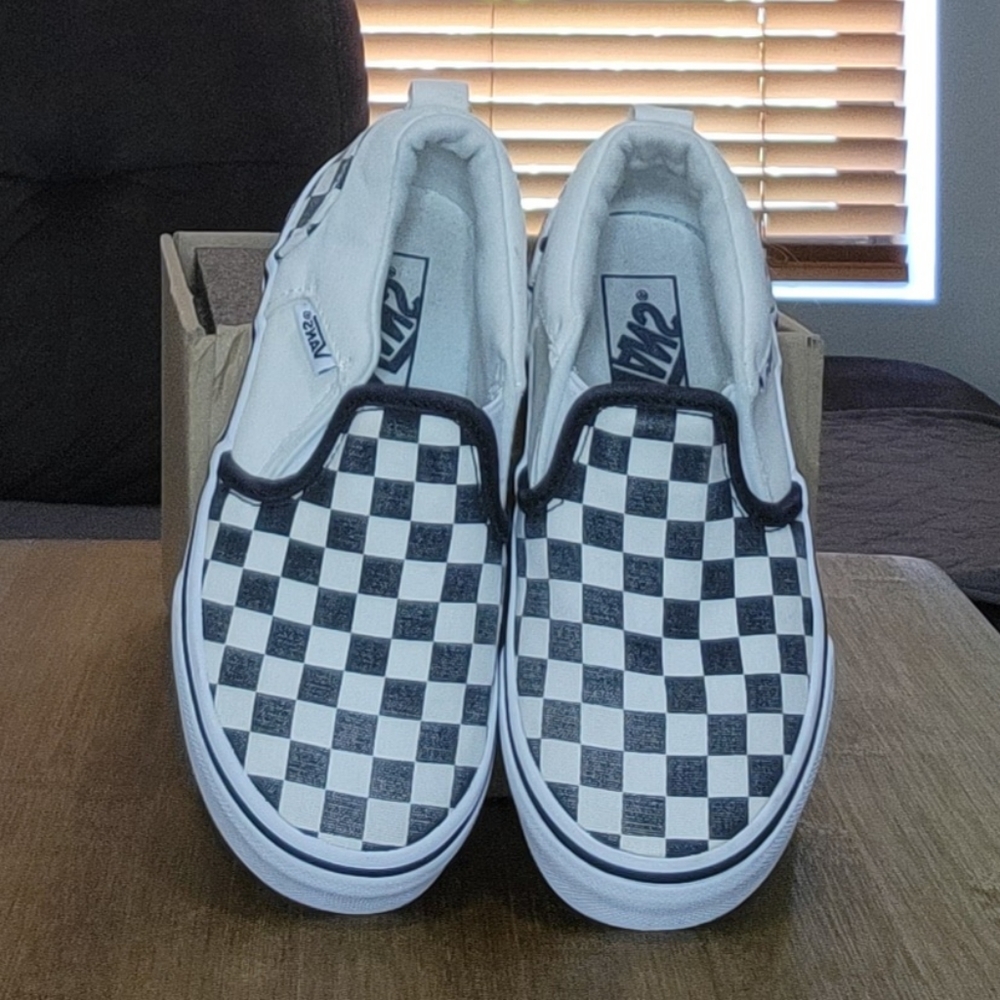 Vans Kids Slip-On Checkerboard Shoe Size 12
